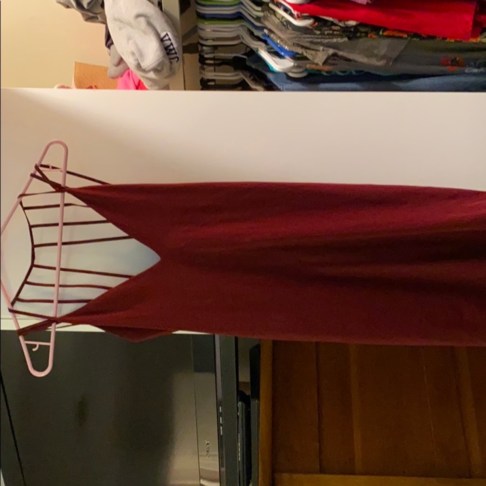 Burgundy express dress
